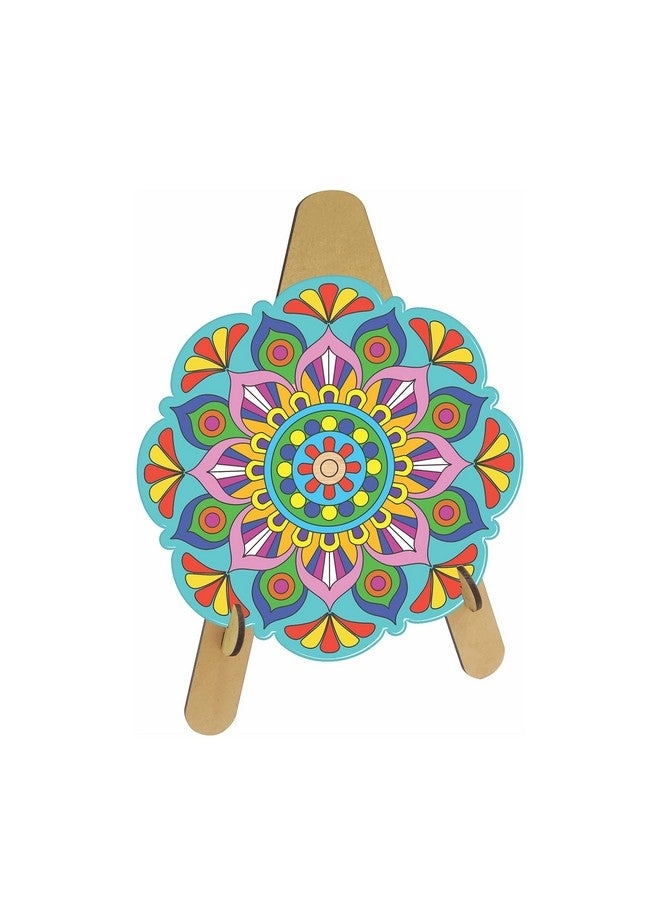 Wooden Mandala Art - 6 Design Water Color