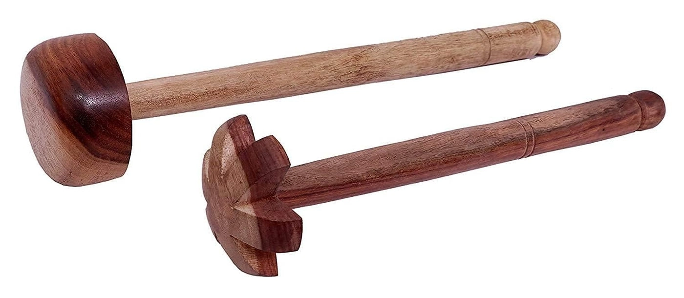 Bekner Wooden Hand Blender - Pack of 2