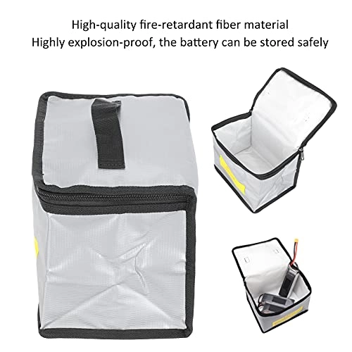 Li Po Safe Bag - Fireproof Silver 18x21.5x15cm