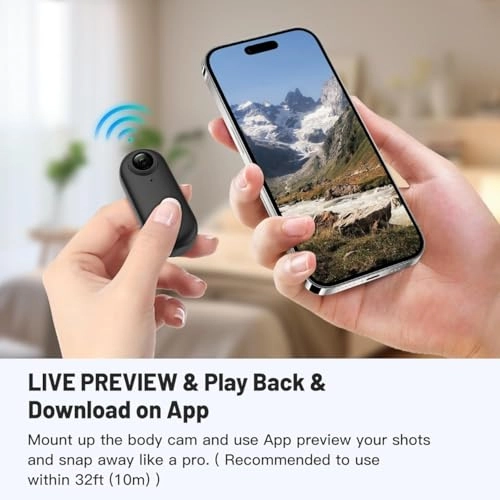 Thumb Action camera - 128GB 4K 30FPS