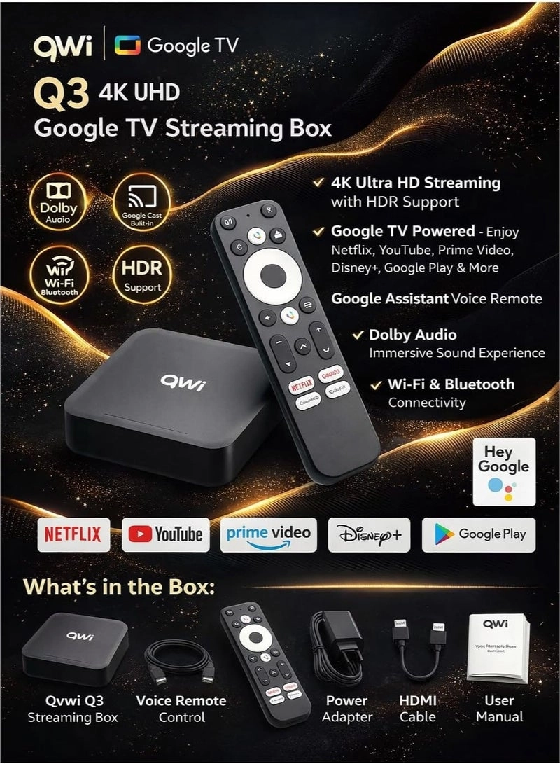 QVWi Q3 - 4K UHD Google TV