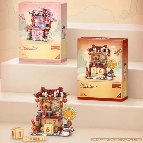 Perpetual Calendar Building Blocks - Cute Bear Chinese Style 700 pcs