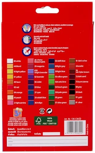 Luna Coloured Pencils - 36 Pcs