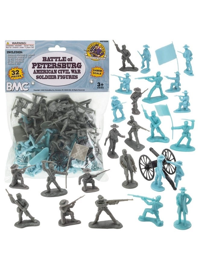 BMC Toys Civil War Plastic Army Men - Soldier 32 pcs