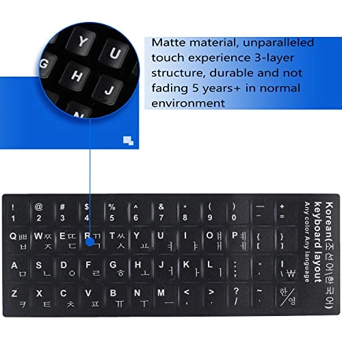 Universal Korean Keyboard Stickers - KR Wireless