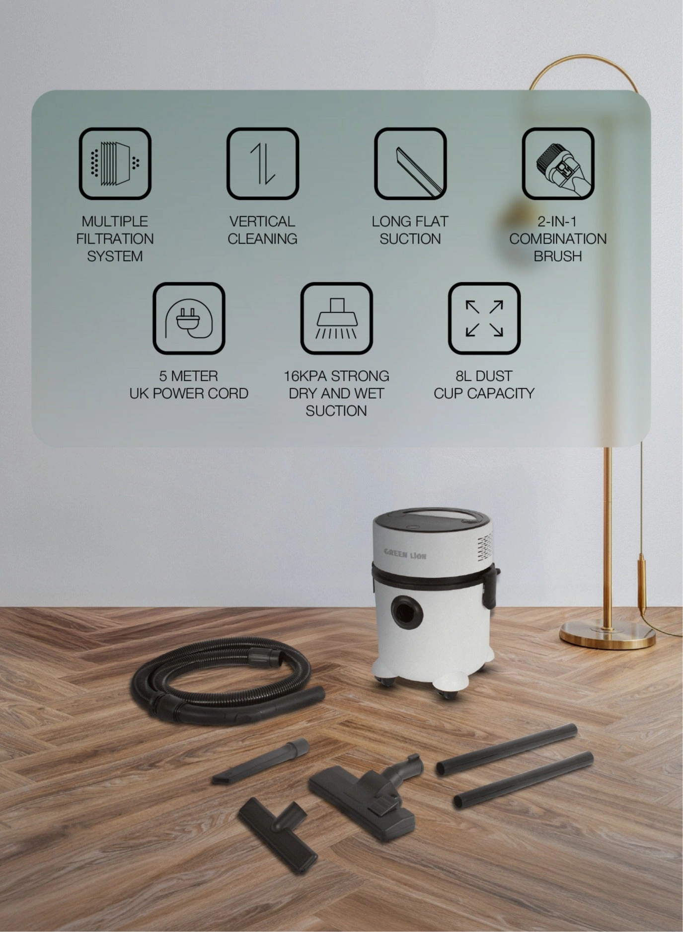 2 In 1 Vacuum Cleaner (GN2IN1VCMCWH)