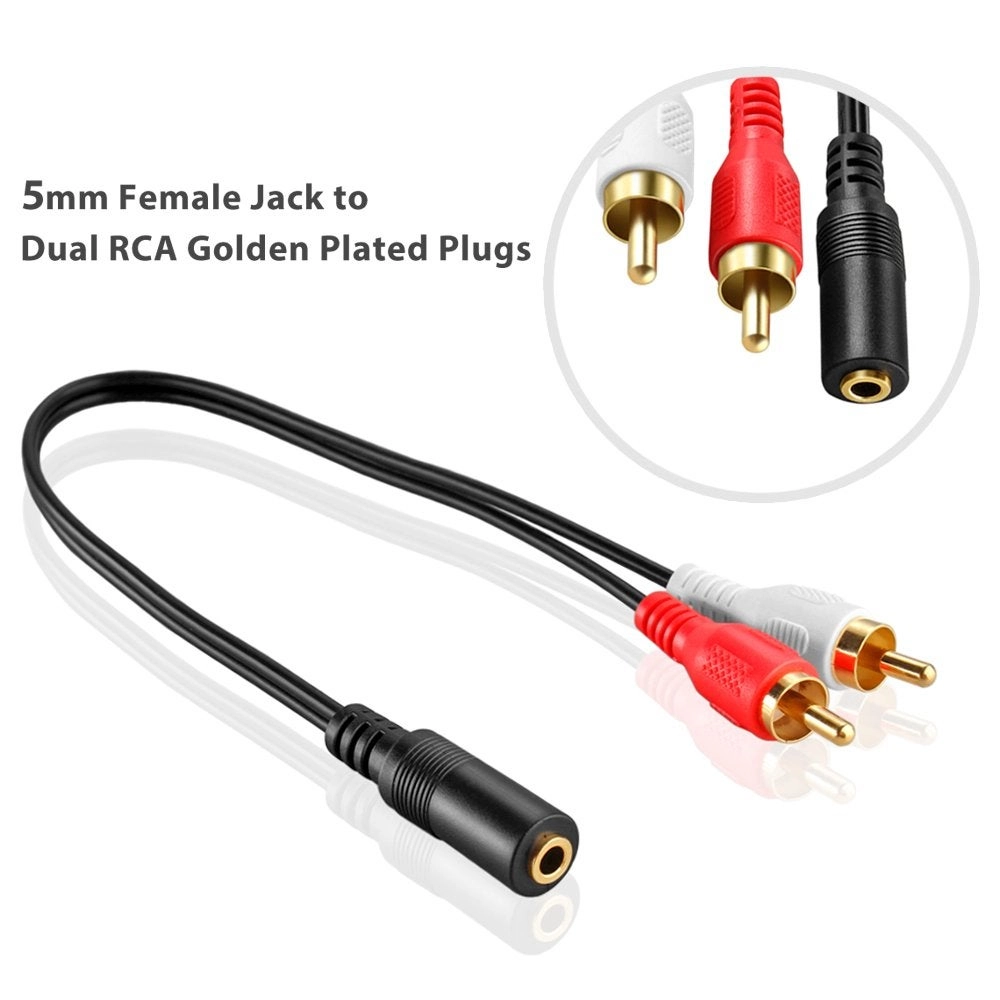 3.5mm to RCA Stereo Audio Cable Adapter