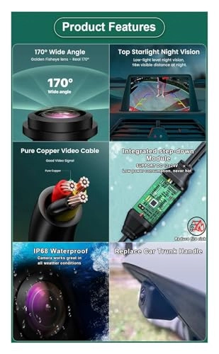 Vehicle Rear View Camera - Starlight Night Vision AHD CVBS 1920x1080P