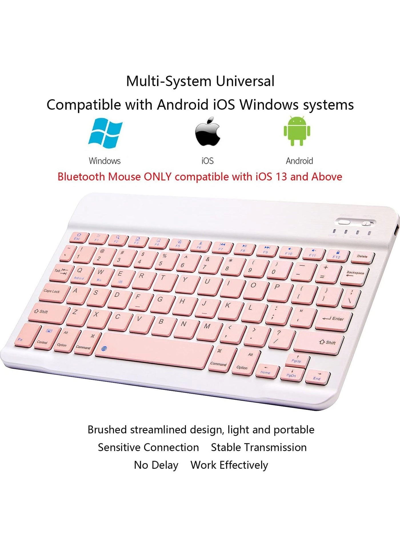 Bluetooth Keyboard and Mouse Combo