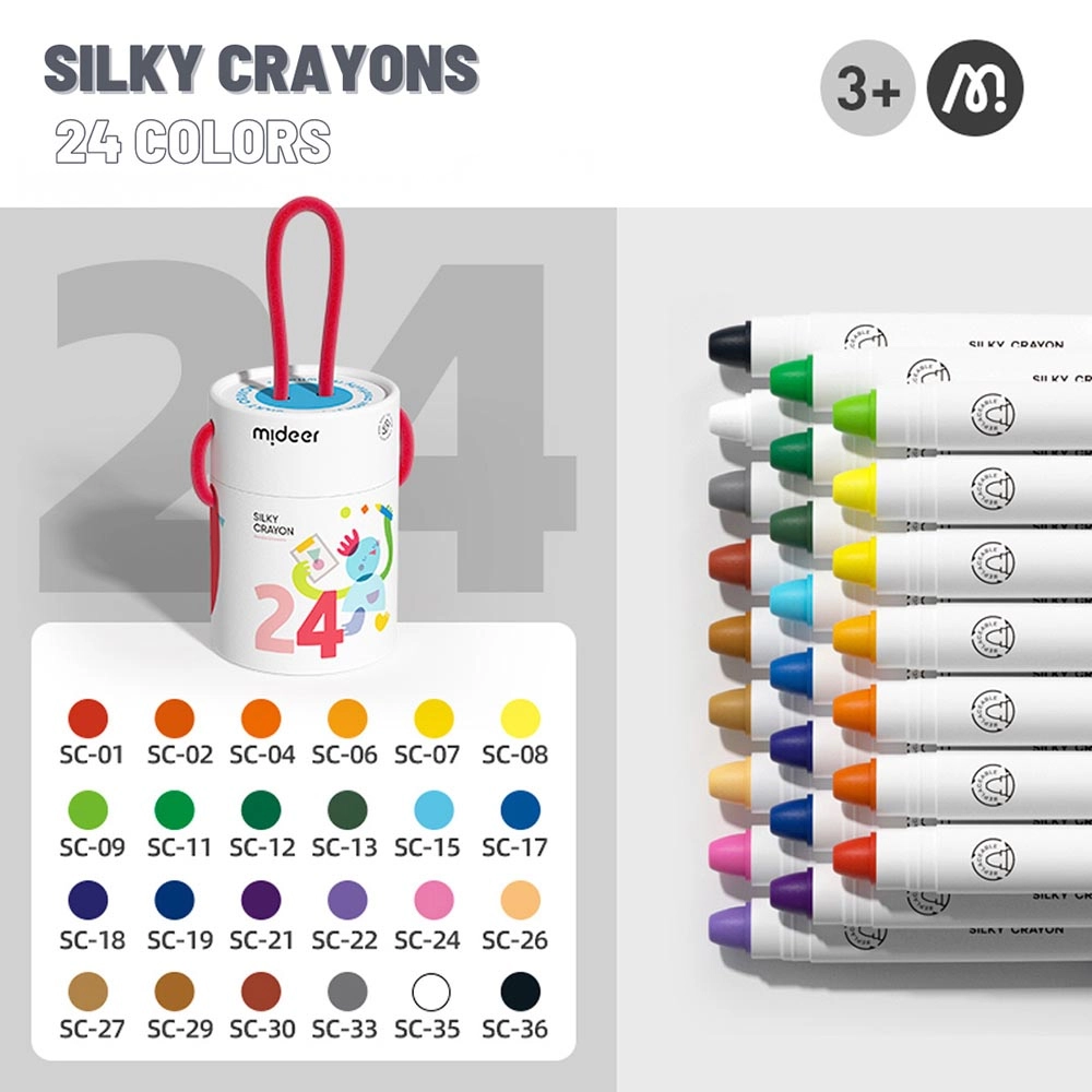 Rotary Washable Crayons - 24pcs