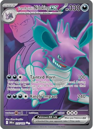 Team Rocket’s Nidoking ex 216/182