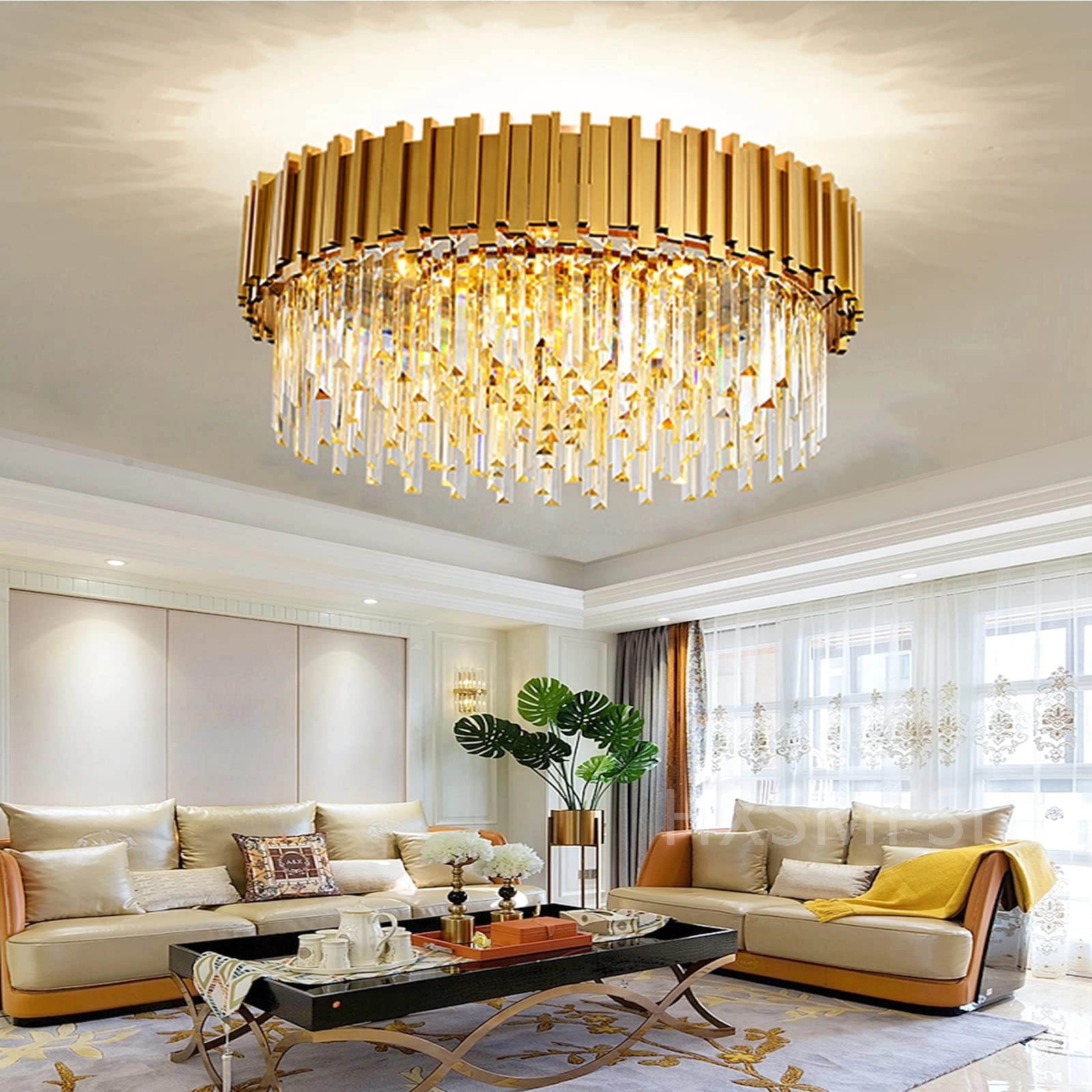 AHXIAOZN Modern crystal chandelier