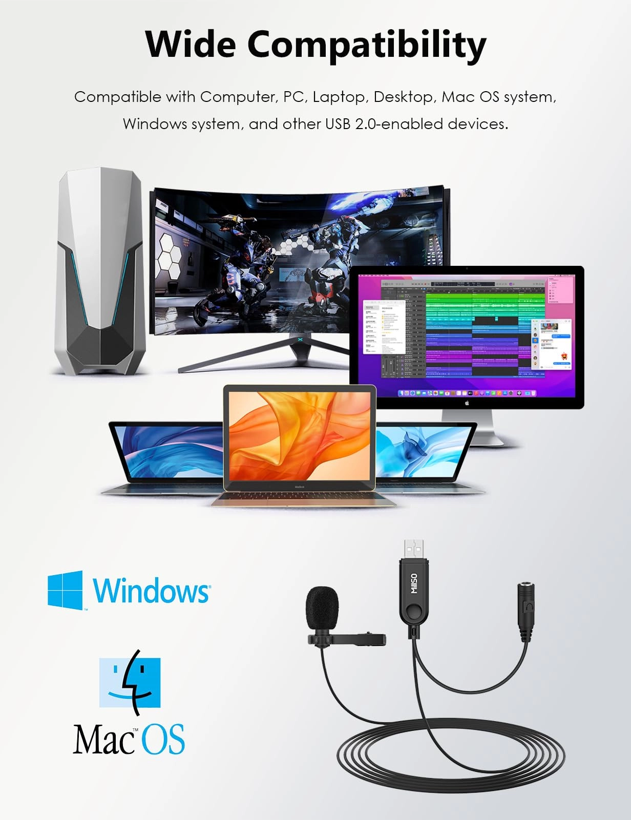 M-USBMIC555-155B USB Microphone