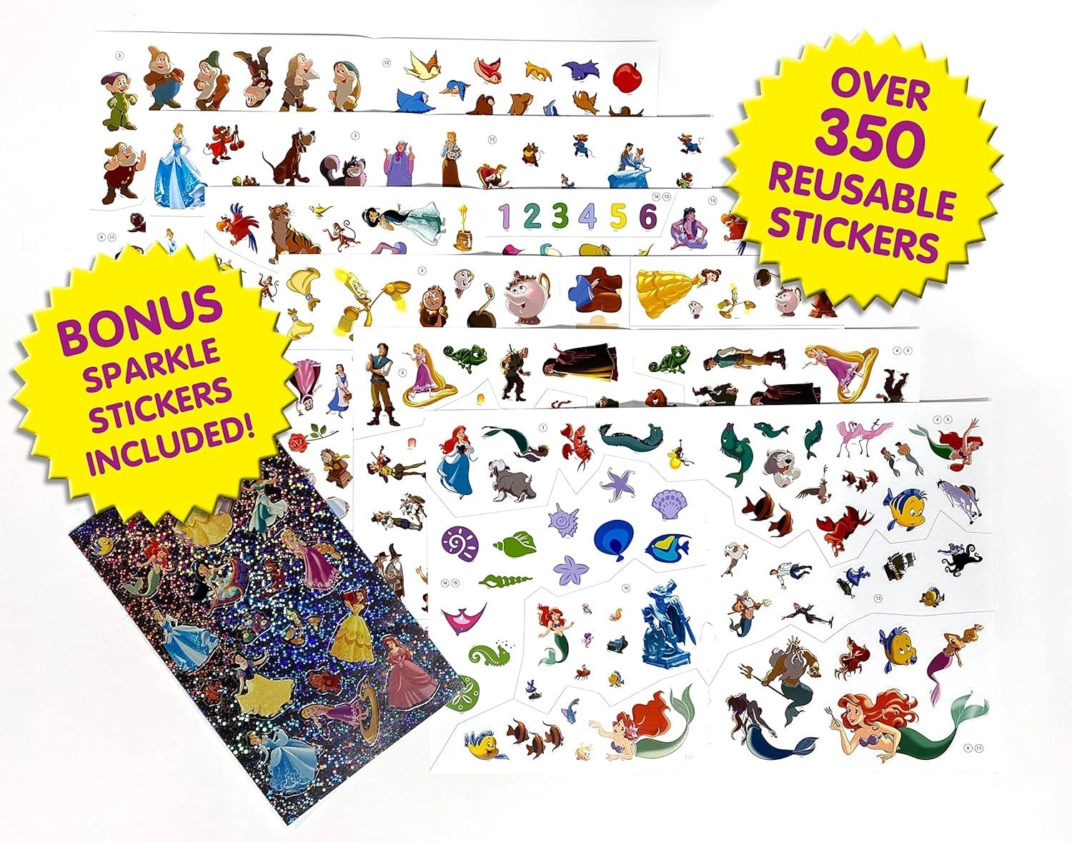 Disney Princess Sticker Book 96 pages 350 pcs