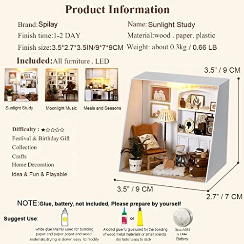 DIY Miniature Dollhouse Kit - 124 scale