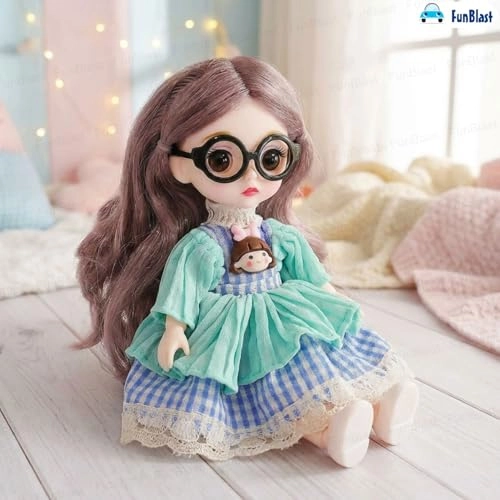 Fashion Doll - Long Hair Glasses Korean Ages 3+