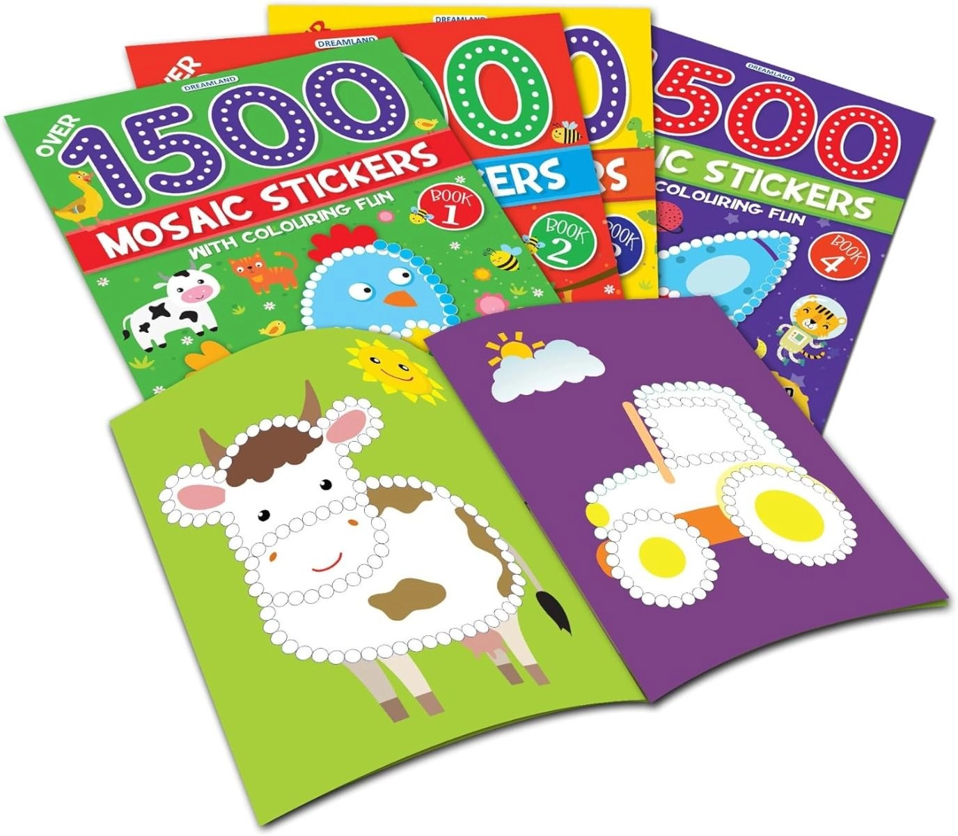 1500 Mosaic Stickers Activity Books - 1500 piece(s)
