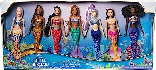 Caspia Mermaid Doll + Indira Mermaid Doll + Perla Mermaid Doll + Karina Mermaid Doll + Mala Mermaid Doll + Tamika Mermaid Doll + Ariel Mermaid Doll