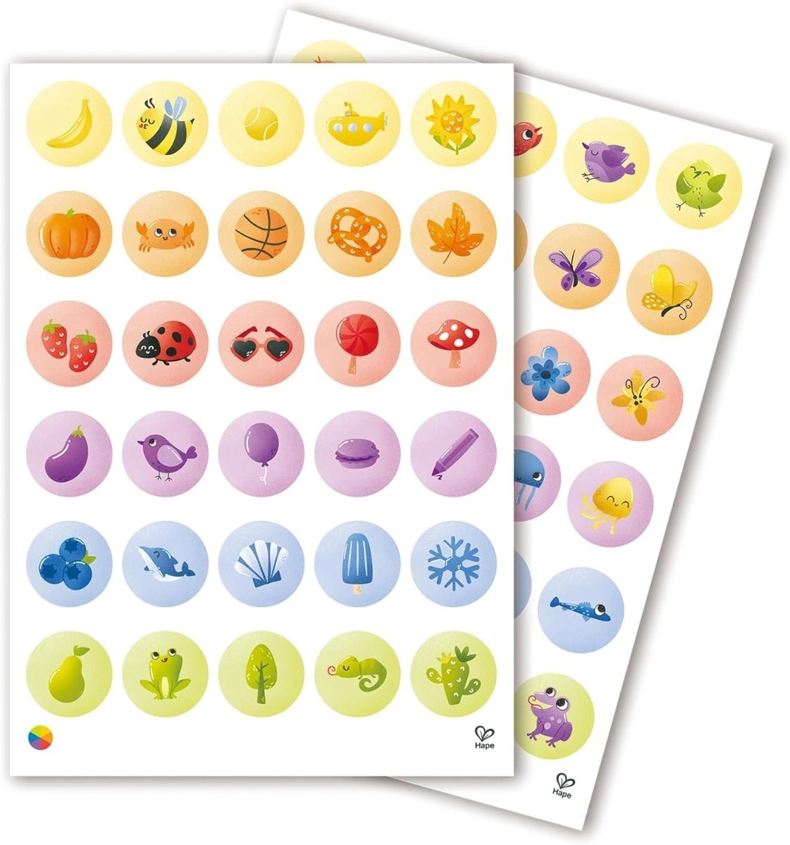 Crayon Colouring And Stickers Art Set - 6 ring-style chunky crayons