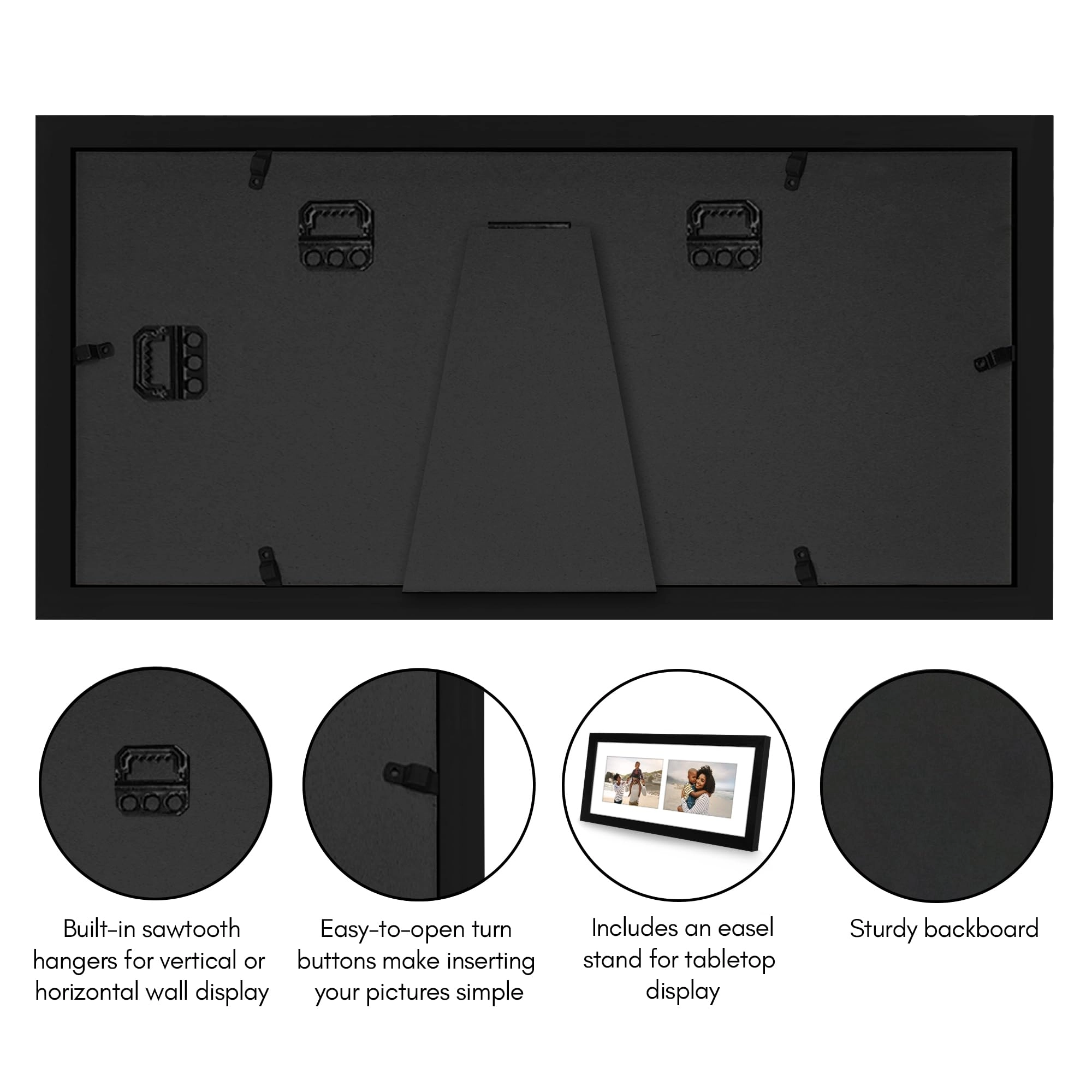 Hinged Double Picture Frame - 4X6 2