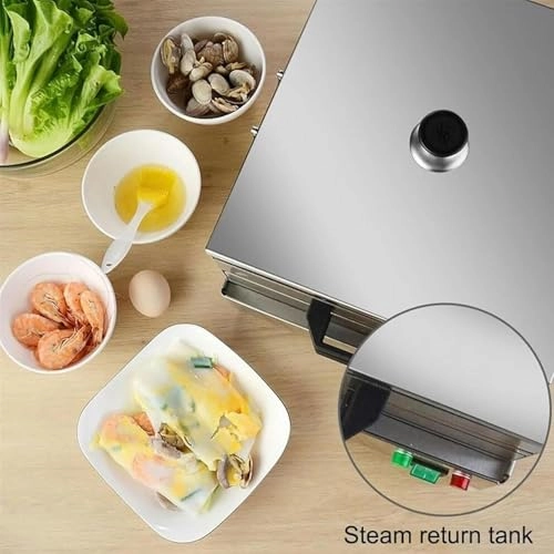 Rice Noodle Rolls Steamer - 2 Layer Stainless Steel