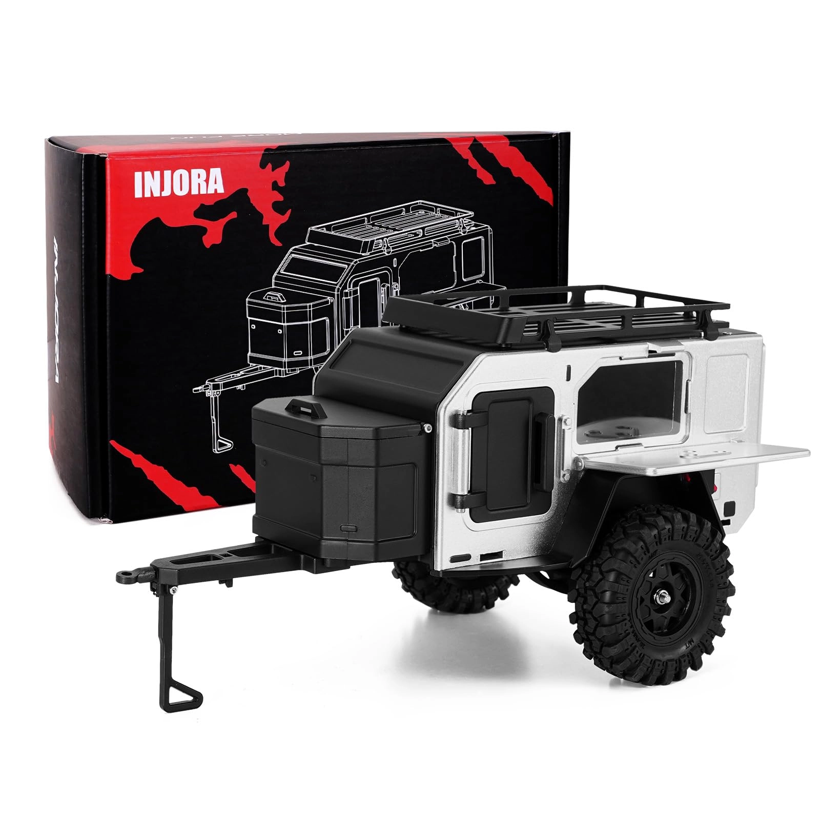 INJORA Off-Road Camping Trailer - 1/18 1/24
