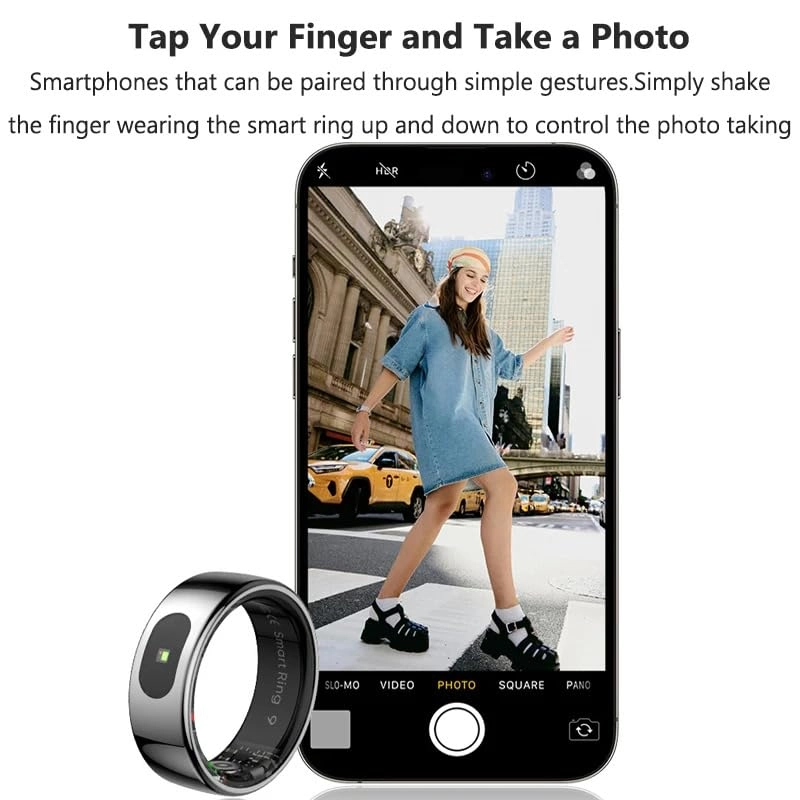 R08 - Smart Ring 5ATM Waterproof Heart Rate