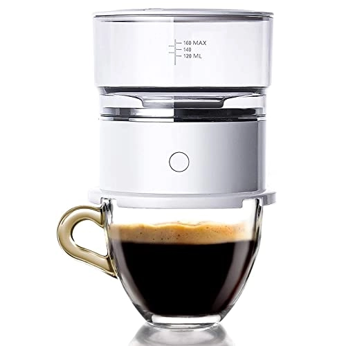 Mini Hand-Pressed Coffee Maker - 120ml 2*AAA Rotating Dripper