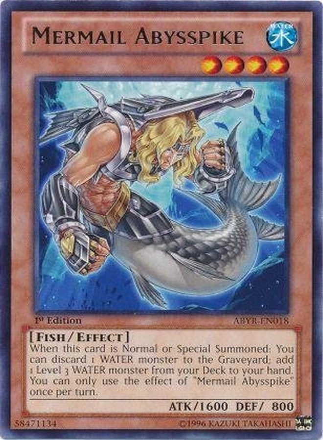 Yu-Gi-Oh! Mermail Abysspike ABYR-EN018 - 1st Edition