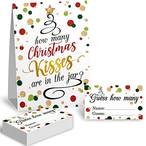 Guess How Many Christmas Theme Party Game Cards Kit - 1 piece
