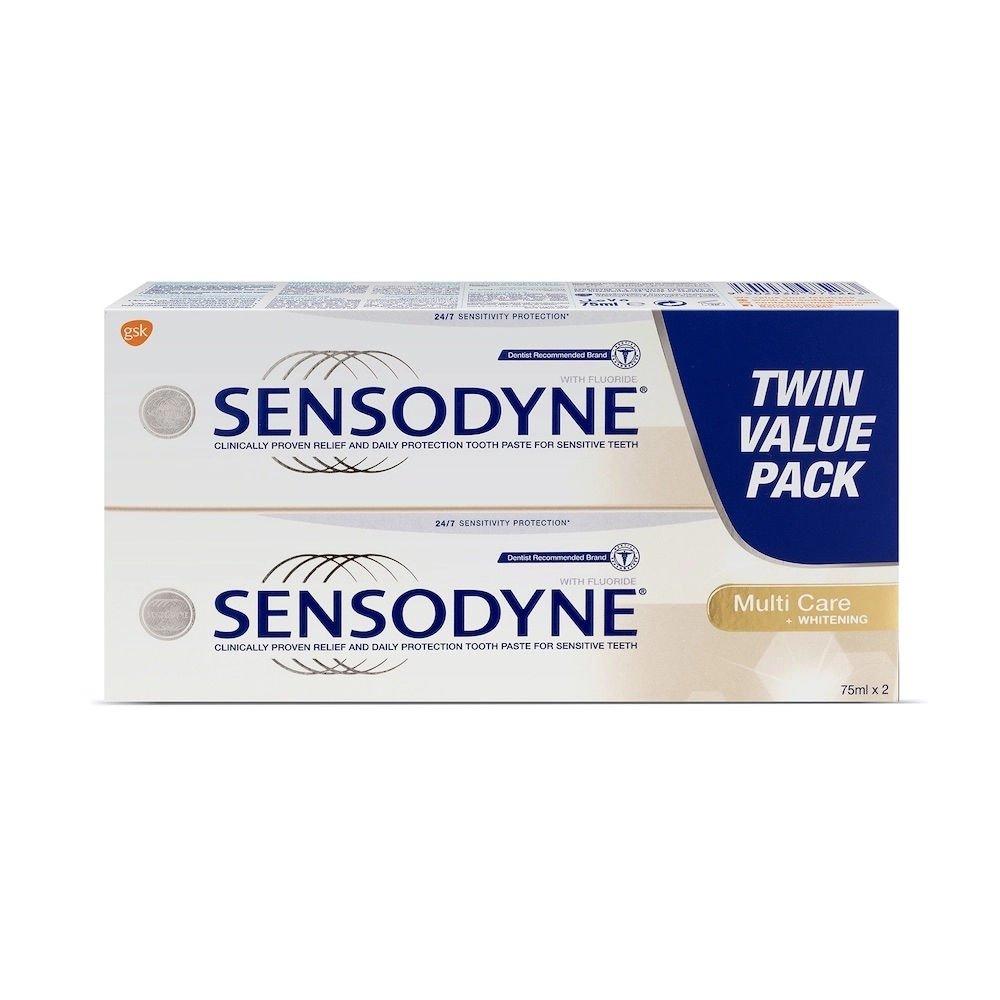 Sensodyne Multi Care Whitening Toothpaste Not suitable for children under 12 years of age 2 x 75 ml