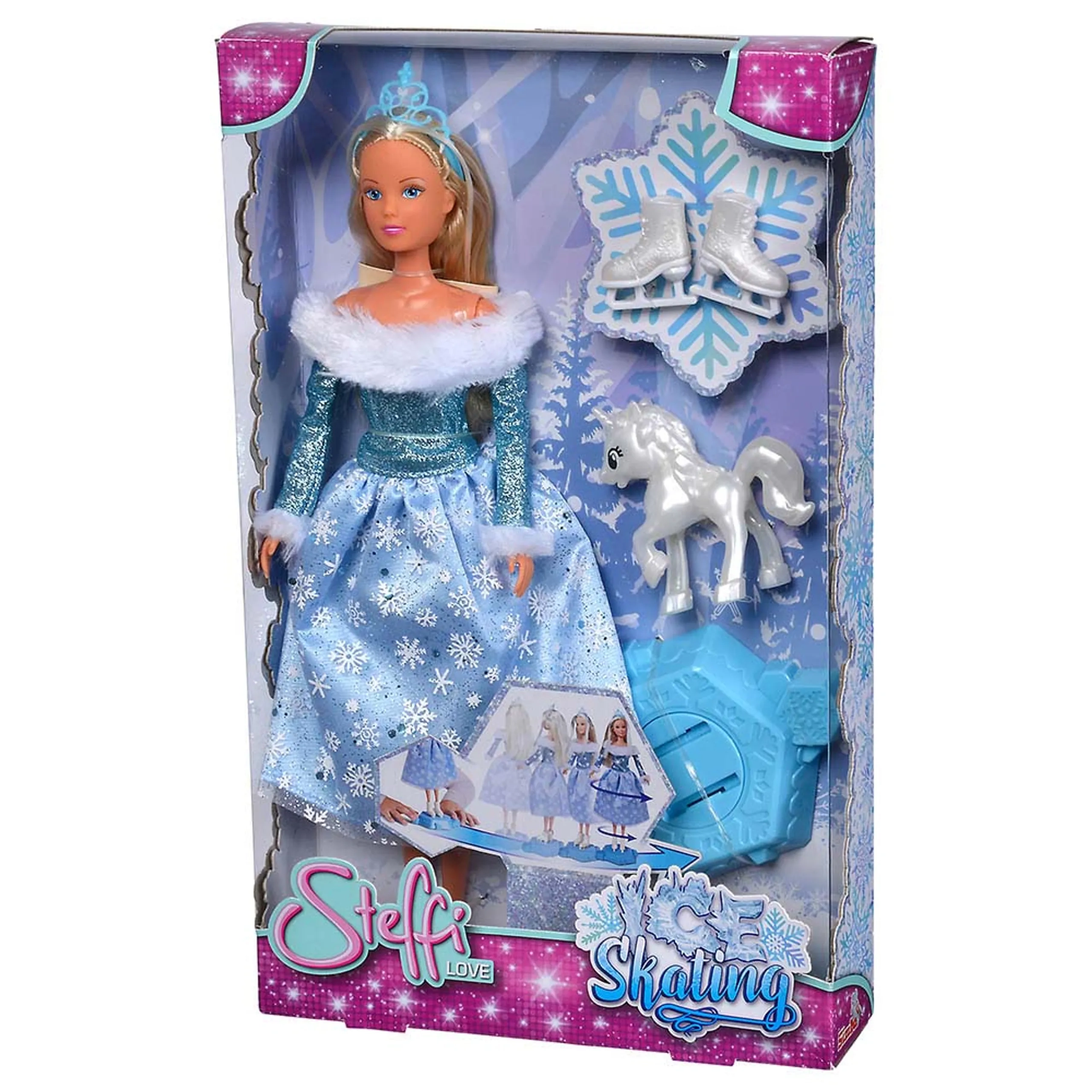 Steffi Love Ice Skating Doll - 29 cm Blue Ages 3+