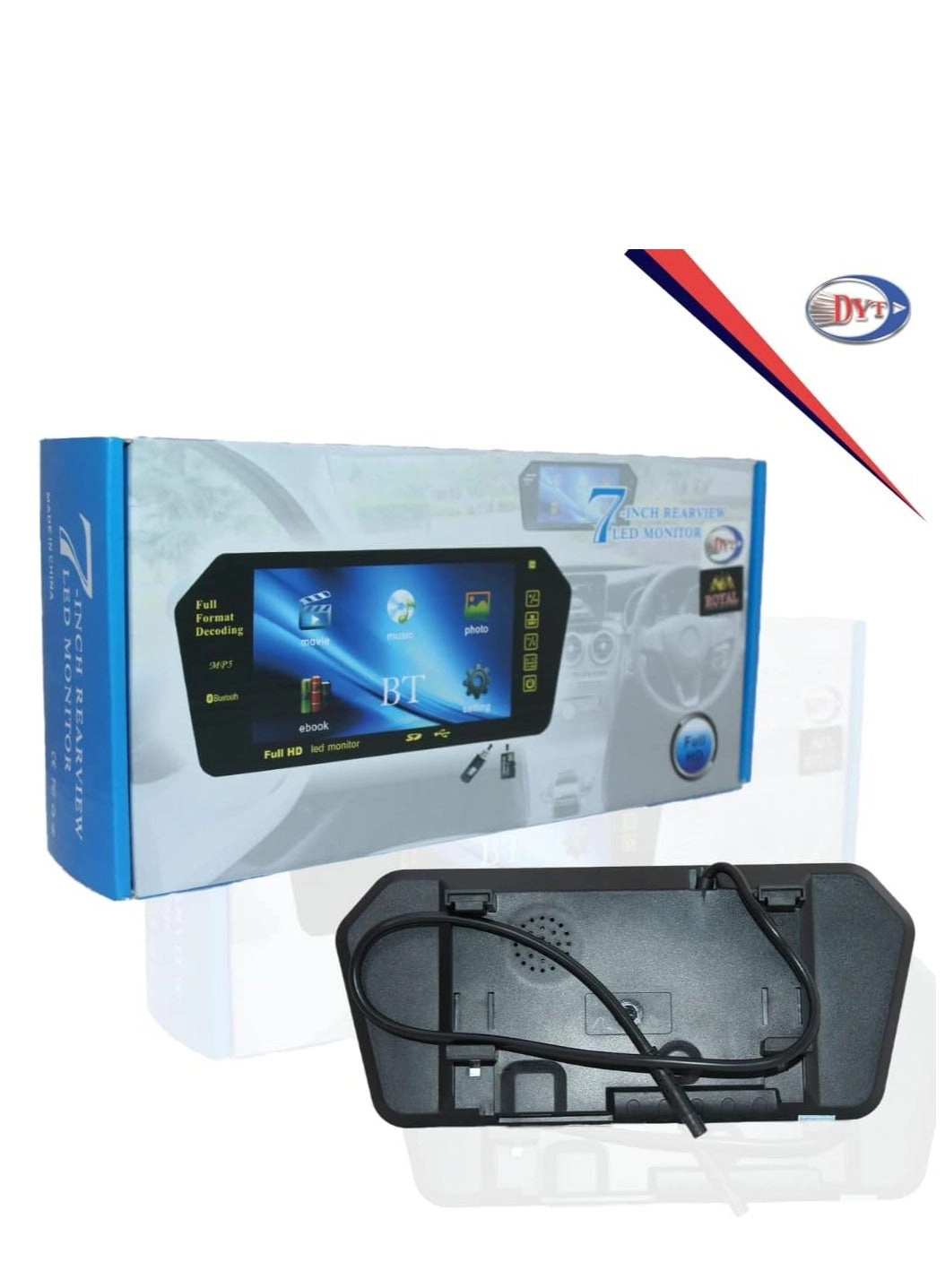Royal Rearview LED Monitor - 7 Inches