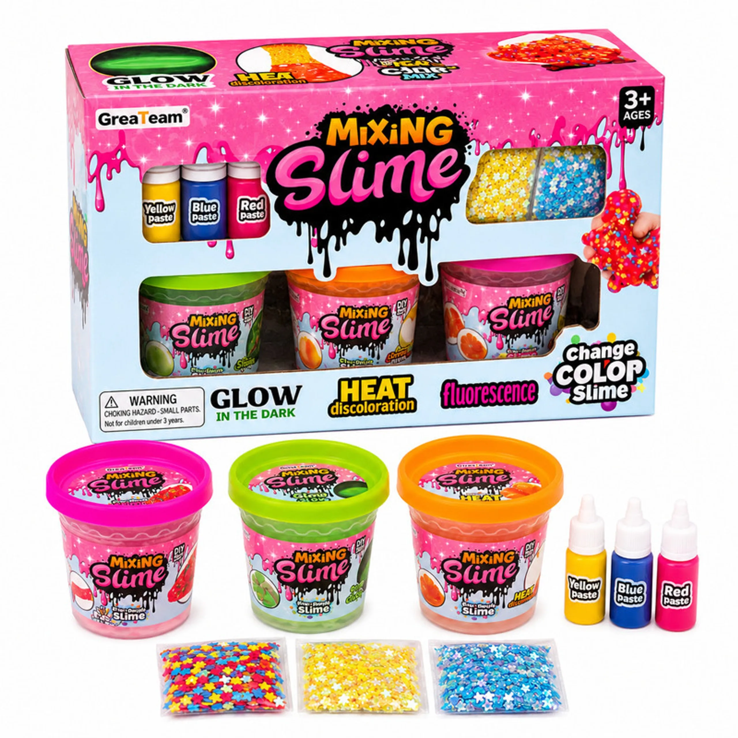 GreaTeam Mixing Slime - 3+ years 3 pcs