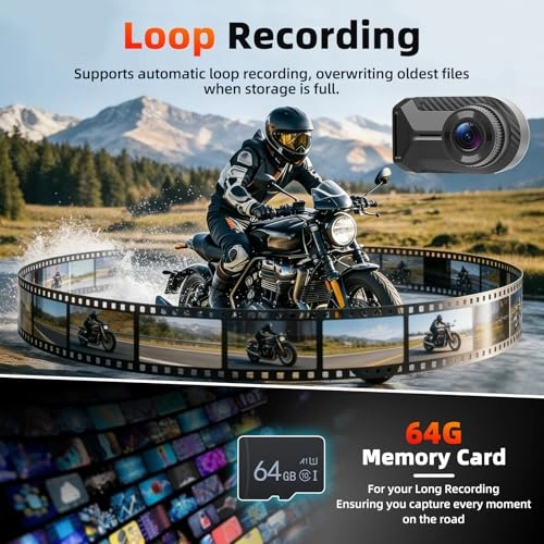 Motorcycle Dashcam - 2K 30FPS
