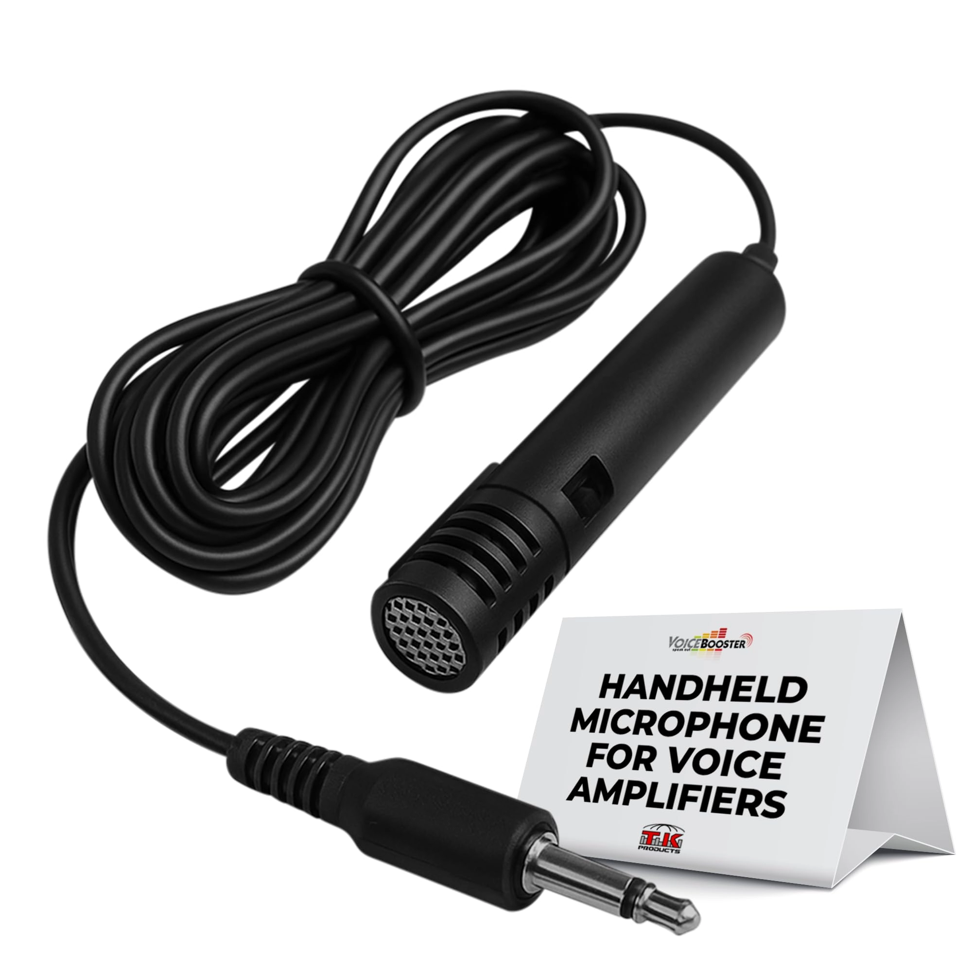 Voice Booster Dual Tie-Clip Handheld Microphone 3.5mm-Mini-Jack Microphone