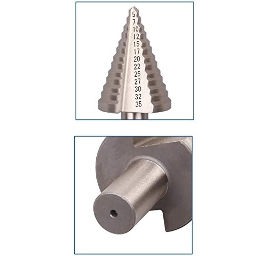 5-35mm Step Cone Drill Bit - 1 Aluminum Alloy Steel