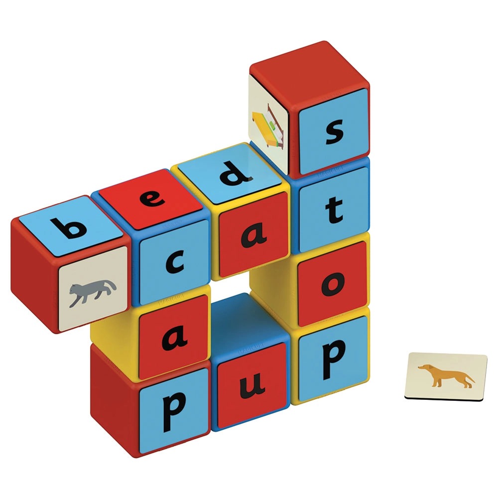 Magicube Math Building And Clips - 55 pcs