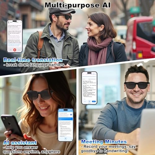 Smart Glasses - AI Translator V6.0 Bluetooth