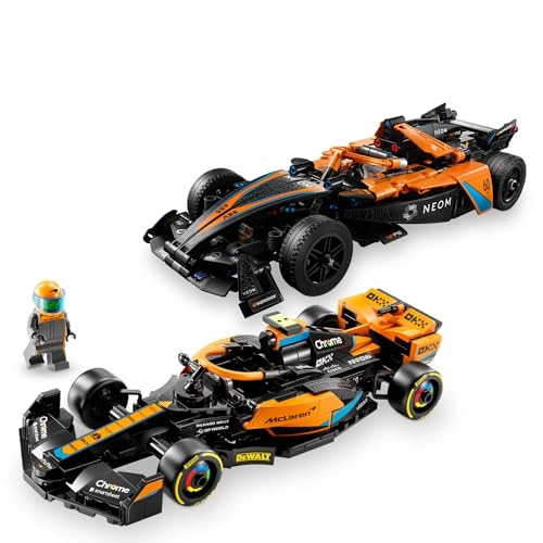 NEOM McLaren Formula E Race Car (42169) + 2023 McLaren Formula 1 Race Car (76919)