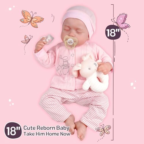 Reborn Baby Doll - 18 inch Vinyl Girl Ages 3+