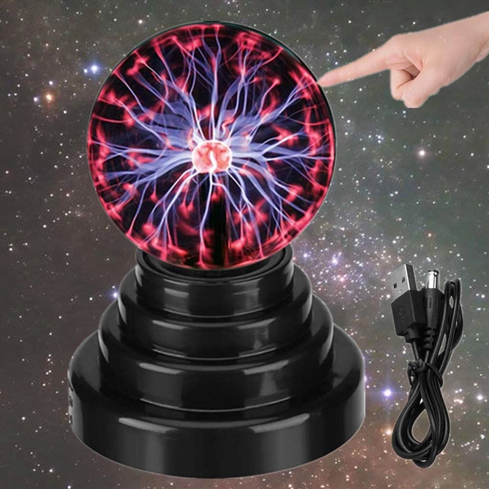 dqtye Plasma Ball - 3 Inch Touch Sensitive