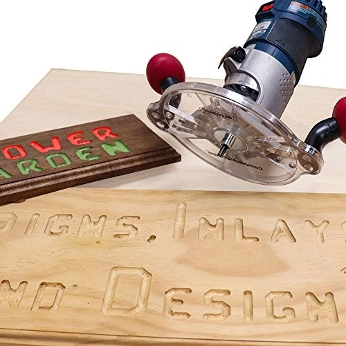 Compact Router Sub-Base - 1-3/16″ (30.2mm) diameter bushings 360° rotational comfort grip handles