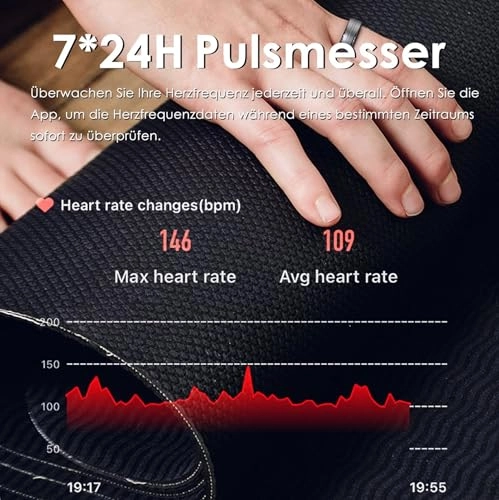 Smart Ring - Heart rate monitor Blood oxygen saturation Sleep Monitoring