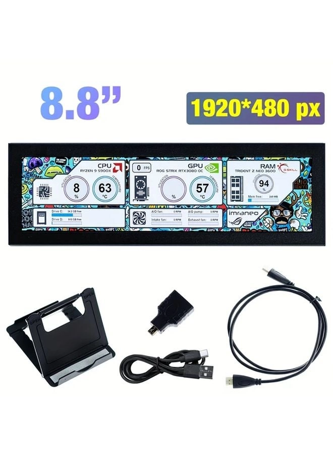 Generic Secondary Monitor - 8.8-inch 1920x480