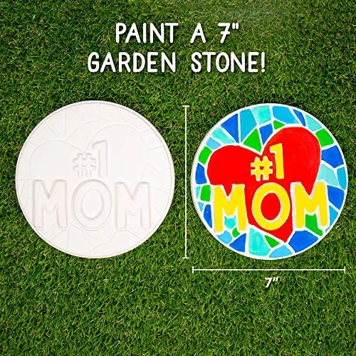 #1 MOM Stepping Stone - 7 in Ceramic