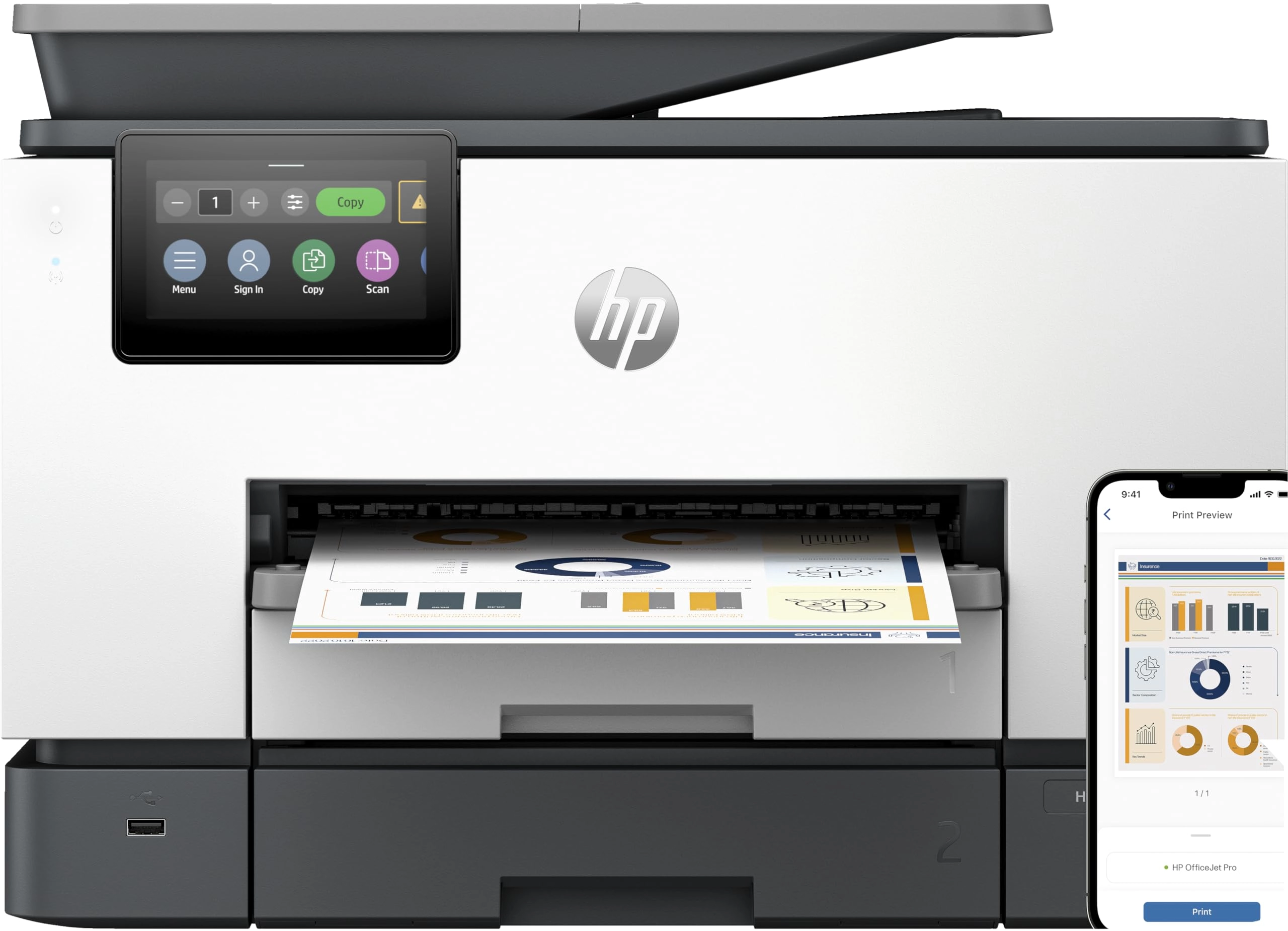 HP OfficeJet Pro 9130b - Colour