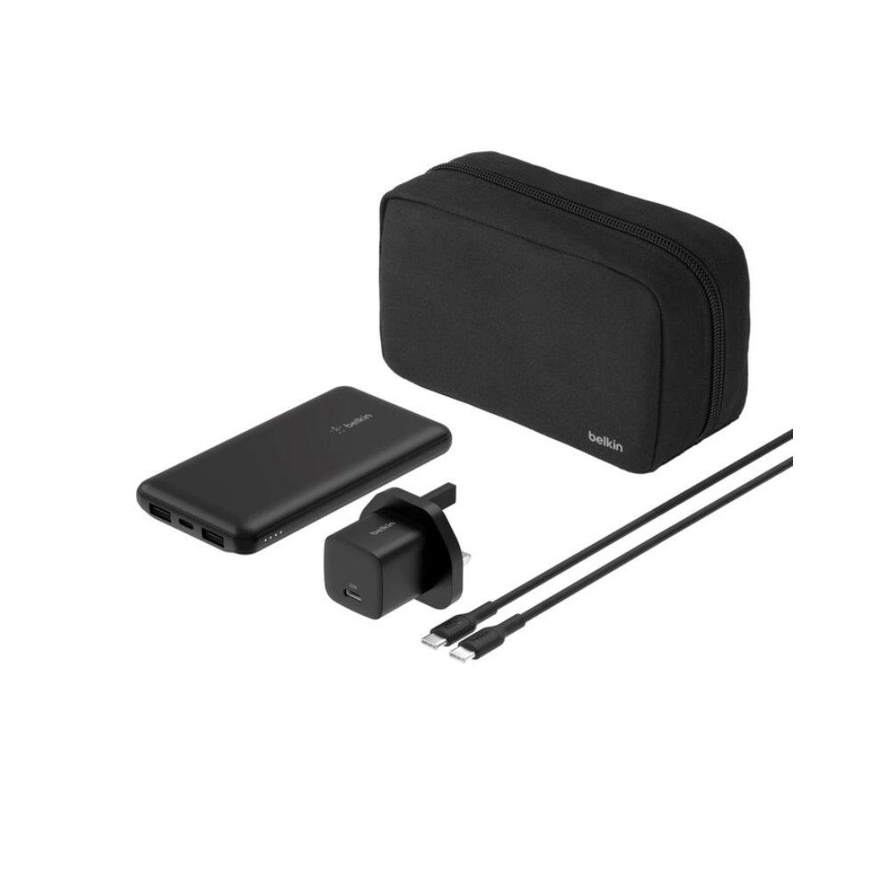 Belkin Power Bank - 10,000 mAh + Wall Charger - 25W + USB-C Cable