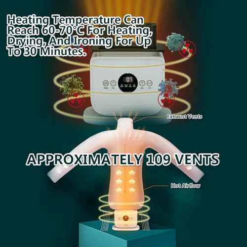 Automatic Hot Air Dryer & Iron - 1400W Vertical Hot Air