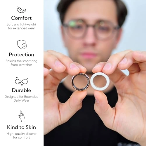 Smart Ring Protector - M for 6/7/8/9 Silicone Black